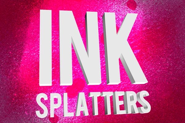 Ink Splatters Photoshop Brushes